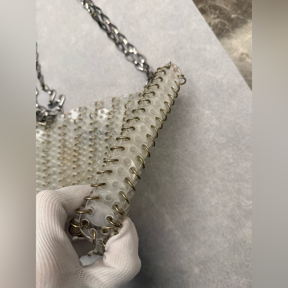 Paco Rabanne 1969 Shoulder Bag in Transparent - Picture 8 of 16